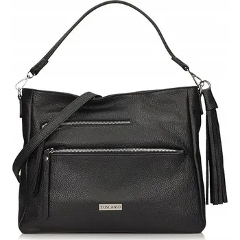 Kabelka Toscanio kabelka z pravé kůže černá