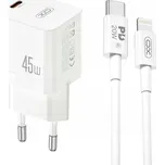 Rychlá nabíječka kostka pro iPhone USB-C 45W + kabel pro iPhone Lightning