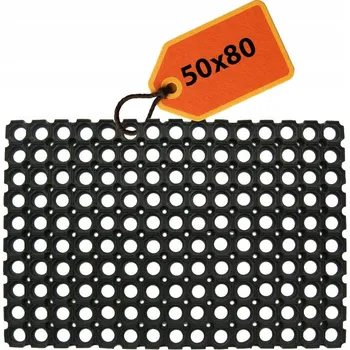 Rohožka Gumová rohožka hotová 80 x 50 cm
