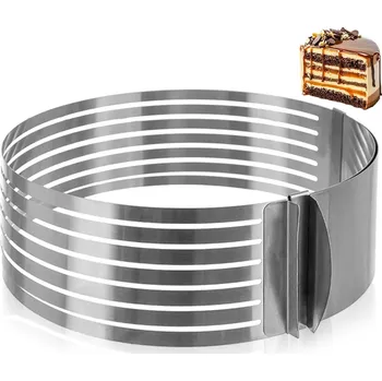 ORION Nerezová prokrajovací forma posuvná na dort 24/30cm