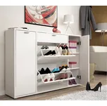 Max-i Výklopný botník s policemi ANDREU bílý