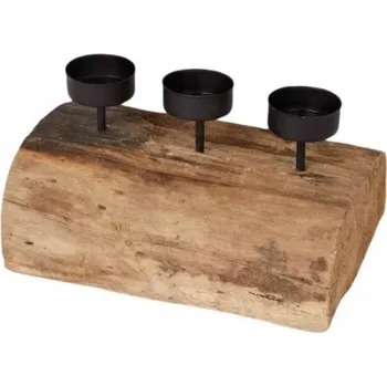 Svícen Svícen na čajovou svíčku z teakového dřeva