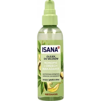 Vlasová regenerace Isana olej na vlasy konopí a makadamia 100 ml