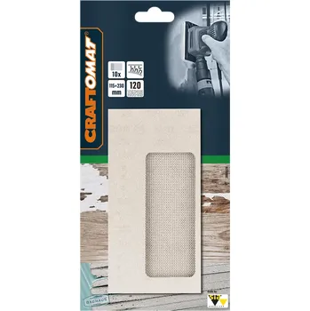 Brusný papír Craftomat Brusná mřížka, 230 × 115 mm, zrnitost: 120, 10 ks 260925B726