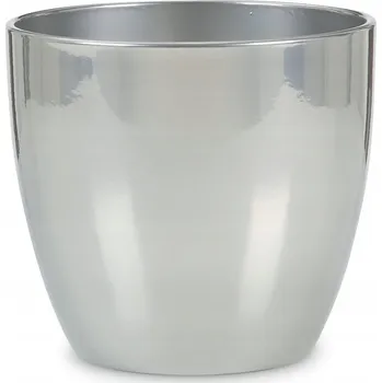 Květináč Květináč keramický 13 cm šedý