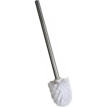 WC štětka WC štětka Bisk volně stojící kovová bílá s vyměnitelnou hlavicí