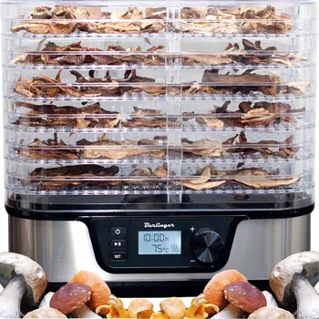 Sušička potravin Sušička na houby, ovoce a zeleniny, časovač, nastavení teploty, BPA free, 6 sít