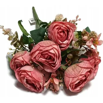 umělá květina KVĚT UMĚLÉ KVĚTINY DEKORATIVNÍ PIVOŇKA 43 cm KYTICE F788