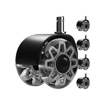 Nábytek Šedá otočná kolečka na židli, 5 ks. Ruhhy 25280