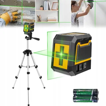 Vodováha ROVINNÁ LASEROVÁ VODOVÁHA S KŘÍŽOVÝM LASEREM + TYČOVÝ STATIV