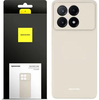 Pouzdro na mobilní telefon Zadní Kryt Spacecase pro Xiaomi POCO X6 Pro béžový