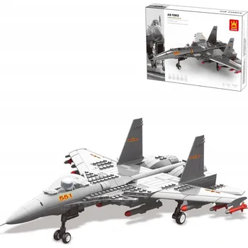 ostatní stavebnice WANGE 4001 Stavebnice - stíhací letoun Shenyang J-15, 277 dílů