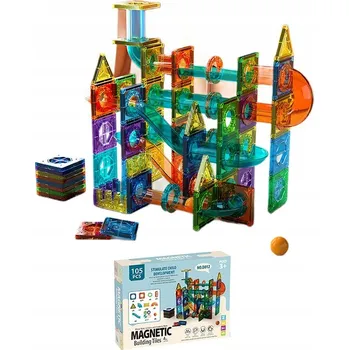 ostatní stavebnice STAVEBNICE KOSTKY 105 dílů 3D VELKÉ KONSTRUKČNÍ PANELY KREATIVNÍ VZDĚLÁVACÍ