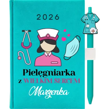 Kalendář Knižkový kalendář 2026 A5 FunnyCase zelený