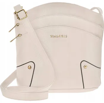 Kabelka VICTORIA&CO kabelka přes rameno eko kůže béžová