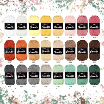 Sada - 24 odstínů příze Camilla - Přírodní