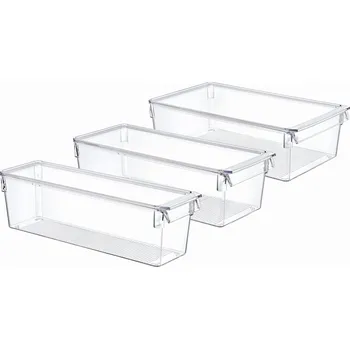 Dóza na potraviny Sada 3 organizérů do lednice POTZ Store&Fresh 3,8 + 5,4 + 7,4 L s víky