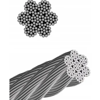 Lany OCELOVÉ LANO 5mm 7X19