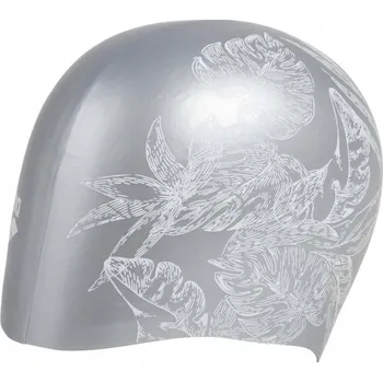 Plavecká čepice pro dospělé Silikonová Arena stříbrná