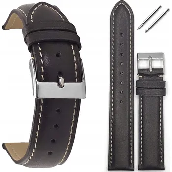 Řemínek na hodinky Kožený řemínek k hodinkám Tekla T-041.02W 19 mm