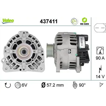 Alternátor Generátor VALEO 437411