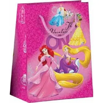 Dárková taška Disney Dárková taška M - Princess Glitter 17 x 23 cm