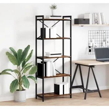 Knihovna vidaXL Knihovna Kouřový dub 60 x 30 x 155 cm kompozitní dřevo [868385]