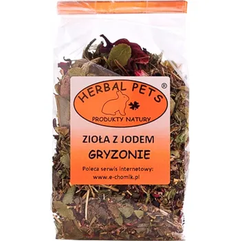 Krmivo pro hlodavce Zeleninové pamlsky Herbal Pets bylinky s jódem 50 g pro králíky a hlodavce