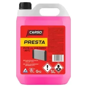 Nemrznoucí směs do chladiče Nemrznoucí směs červená CARSO PRESTA G12 5 l