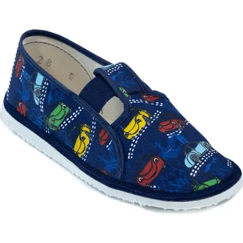 Chlapecké bačkory Dětské bačkory model 025 Auta Velikost: 24