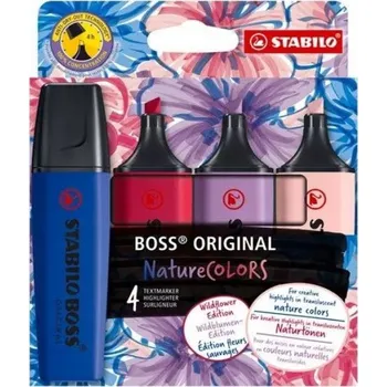 Zvýrazňovač Zvýrazňovače Stabilo Boss Original Nature Colors 4 ks 70/4-1-103-5