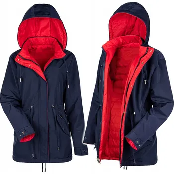 Dámská softshellová bunda Oboustranná jarní/podzimní parka bunda S-7XL, přechodná bunda XXL