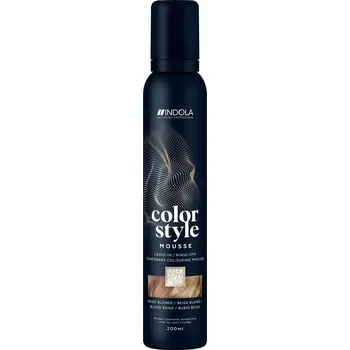 Barva na vlasy Tónovací pěna INDOLA Color Style Mousse 3v1 Perlově Béžová 200 Ml