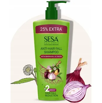 Šampon Sesa Ajurvédský cibulový šampon proti vypadávání vlasů Bhringraj 500 ml