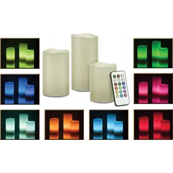 Obraz Led svíčky - 3 kusy na dálkové ovládání