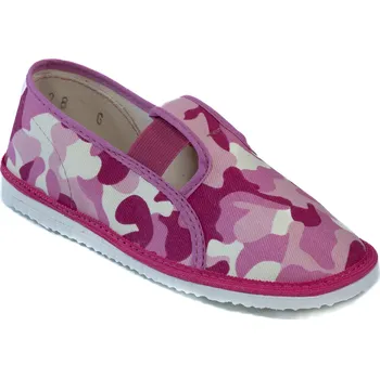 Dívčí bačkory Dětské bačkory model 025 Maskáčové růžové Velikost: 27