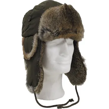 Módní doplněk MFH int. comp. Beranice zimní králičí kožešina ZELENÁ L ZELENÁ - OLIV