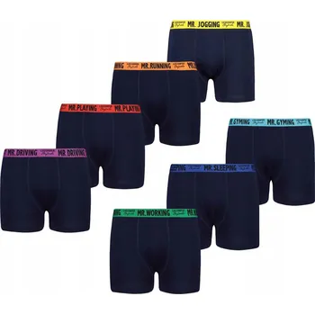 Pánské oblečení Bavlněné pánské boxerky LEE COOPER 7-BALENÍ vel. M