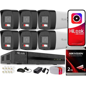 IP kamera IP Monitorovací Sada Hilook od Hikvision 6x IPC-B140HA-LUC 4MPX PoE Hybrid