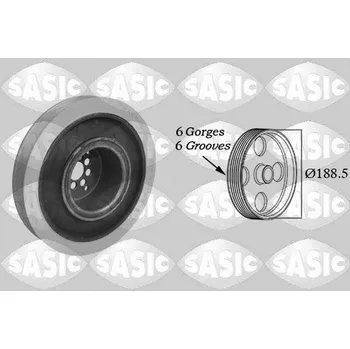 Řemenice, klikový hřídel SASIC 9001805