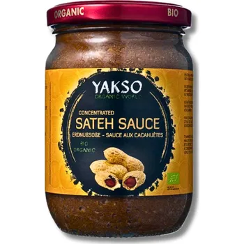 Omáčka Yakso | BIO Arašídová omáčka Satay z kokosového mléka vegan • bez lepku • bez sóji • bez GMO • bez přidaných aditiv • 275 g