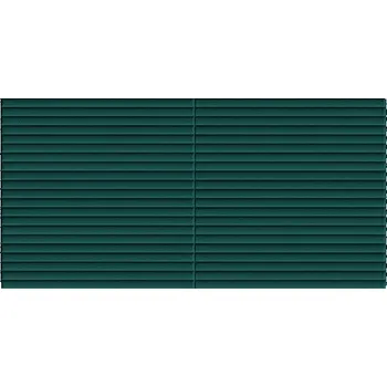 Stavební materiál HCS deco 3D samolepicí stěnové panely, smaragdově zelené mini pruhy, samet / velvet