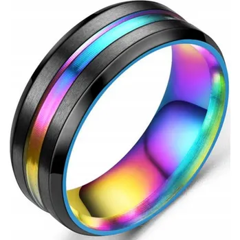 Prsten Prsten Pečetní Černý Karbonizovaná Ocel Ocel