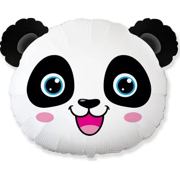 Balónek Fóliový balónek PANDA HLAVA narozeniny oslava XXL 61 cm