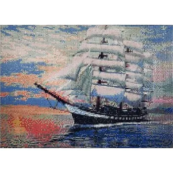 Diamantové malování GFT Diamantové malování s rámem - Plachetnice