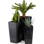 Květináč 67,7 x 35 cm plast černý