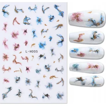 samolepka Samolepky 3D ozdoby na nehty samolepící mramor S23