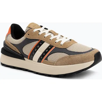 Pánské tenisky Pánské boty Tommy Jeans TJM Technical Runner Ess dark dune