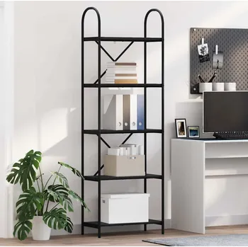 Knihovna vidaXL Knihovna Černý dub 60 x 30 x 183 cm Kompozitní dřevo [879905]