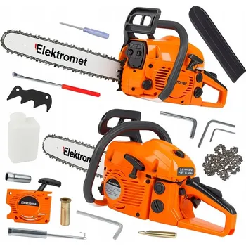 Motorová pila Benzínová řetězová pila ETiME 5,5 KM 52 cm³ 45 cm vodící lišta 1x řetěz